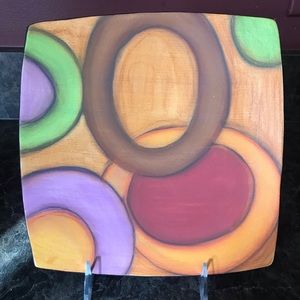 Colorful decorative plate